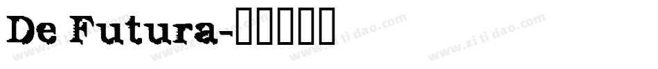 De Futura字体转换